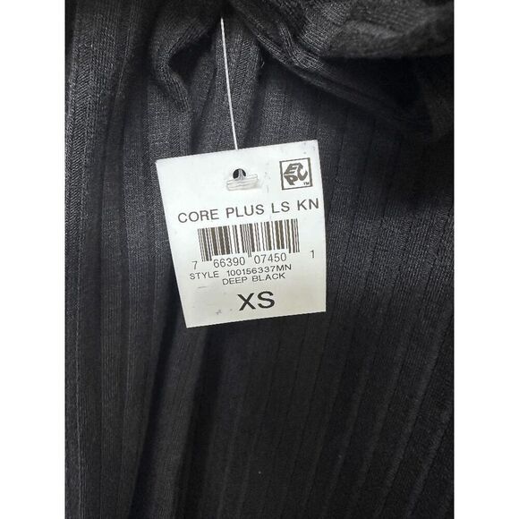 INC International Concepts Men's Ribbed-Knit Long-Sleeve T-Shirt - Deep Black XS - Picture 2 of 5